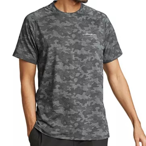 Eddie Bauer Men's Resolution Jacquard T-Shirt Size Large New - Picture 1 of 2